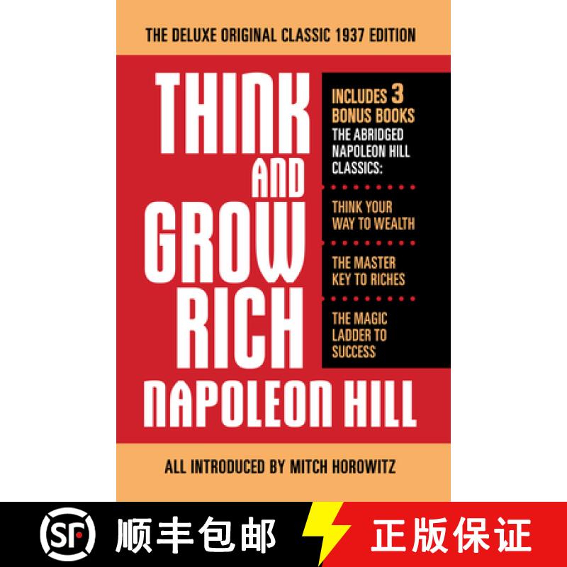 【2-3周达】Think and Grow Rich The Deluxe Original Classic 1937 Edition and More: Includes 3 Bonus Bo... [9798350500882]