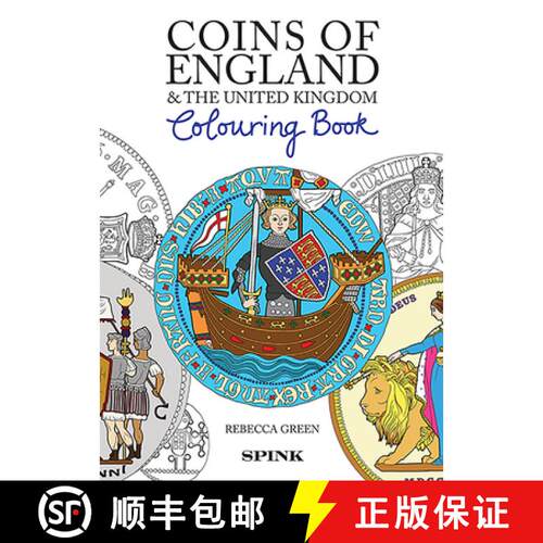 【3-4周达】Coins of England Colouring Book [9781912667406]