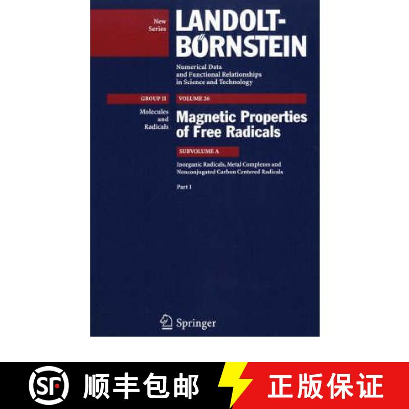 【3-4周达】Inorganic Radicals, Metal Complexes and Nonconjugated Carbon Centered Radicals [9783540484653]