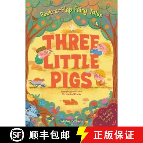 【3-4周达】Peek-A-Flap Fairy Tales Three Little Pigs [9788854422292]
