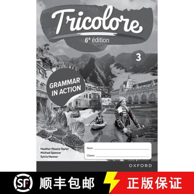 【3-4周达】Tricolore 6e édition: Grammar in Action Workbook 3 (pack of 8) [9781382045315]