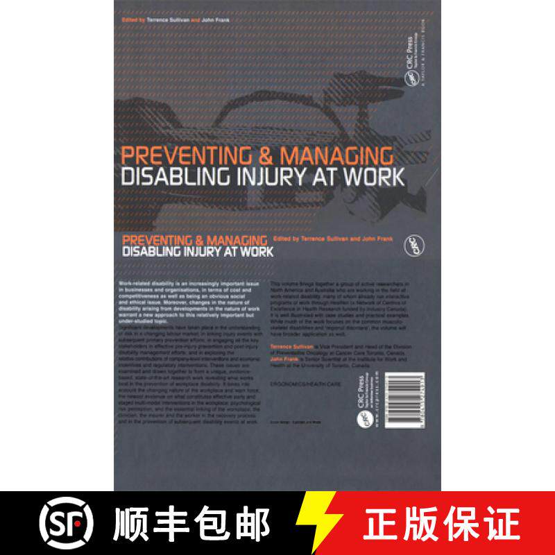 【3-4周达】Preventing and Managing Disabling Injury at Work [9780367395179]