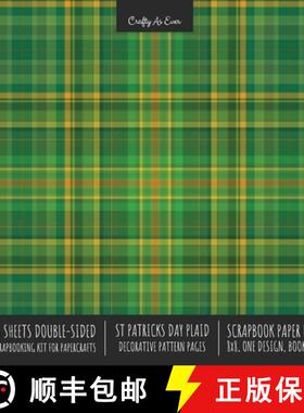 【3-4周达】St. Patrick's Day Plaid Scrapbook Paper Pad 8x8 Scrapbooking Kit for Cardmaking Gifts, DIY... [9781636571751]