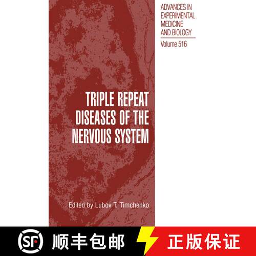 【3-4周达】Triple Repeat Diseases of the Nervous Systems [9781461349310]