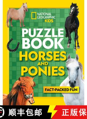 【3-4周达】Puzzle Book Horses and Ponies: Brain-Tickling Quizzes, Sudokus, Crosswords and Wordsearches [9780008321529]