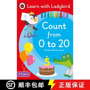 【3-4周达】Count from 0 to 20: A Learn with Ladybird Activity Book 3-5 years : Ideal for home learnin... [9780241515556]