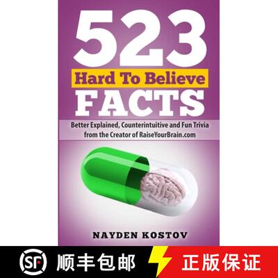 【3-4周达】523 Hard To Believe Facts: Better Explained, Counterintuitive and Fun Trivia from the Crea... [9789995998097]