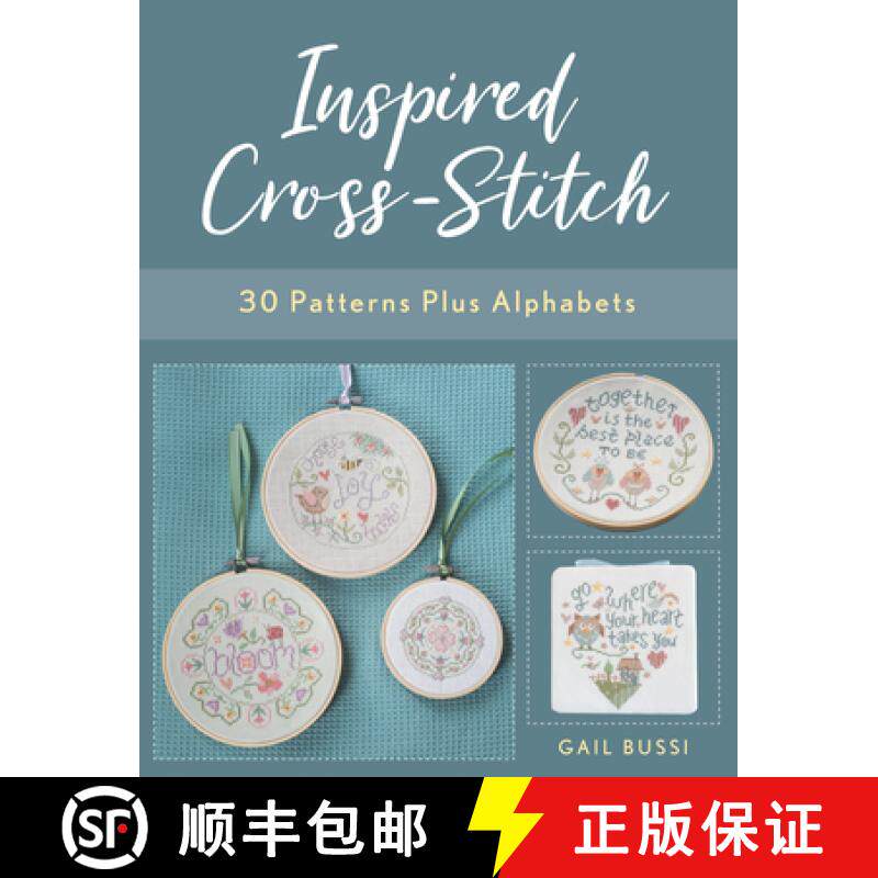 【3-4周达】Inspired Cross-Stitch : 30 Patterns plus Alphabets [9780811739504]