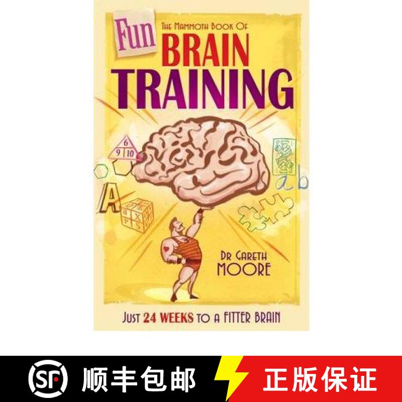 【3-4周达】Mammoth Book of Fun Brain-Training: A puzzle a day for a year – Hanjie, Futoshiki, Slithe... [9781849014342]