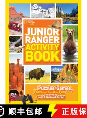 【3-4周达】Junior Ranger Activity Book: Puzzles, Games, Facts, and Tons More Fun Inspired by the U.S.... [9781426323041]