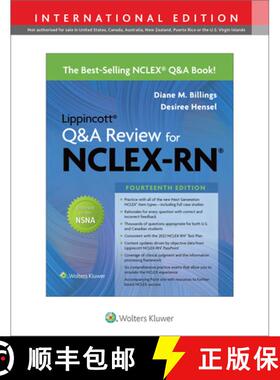 【3-4周达】LIPPINCOTT QA REVIEW NCLEXRN 14E INT ED [9781975184872]