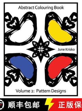 【3-4周达】Abstract Colouring Book Volume 2: Pattern Designs [9780994958419]