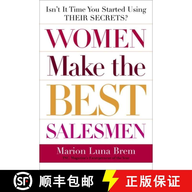 【3-4周达】Women Make the Best Salesmen: Isn't It Time You Started Using Their Secrets? [9780385511636]