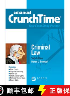 【3-4周达】Emanuel CrunchTime for Criminal Law [9781543805772]
