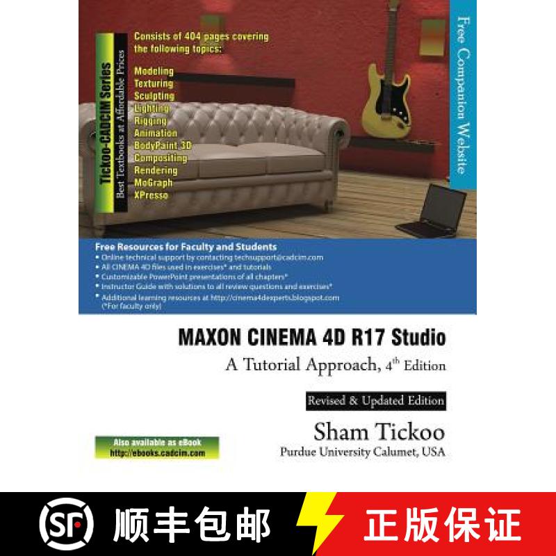 【3-4周达】MAXON CINEMA 4D R17 Studio: A Tutorial Approach [9781942689270]