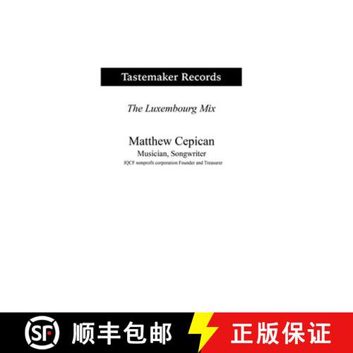 【3-4周达】精装 Tastemaker Records the Luxembourg Mix [9781304427106]