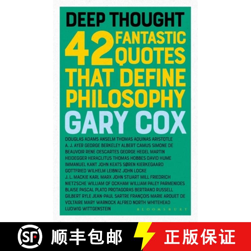 【3-4周达】Deep Thought: 42 Fantastic Quotes That Define Philosophy [9781350066588]
