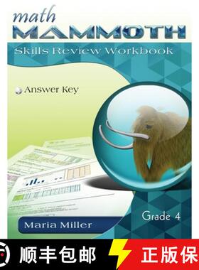 预订 Math Mammoth Grade 4 Skills Review Workbook Answer Key [9781942715757]
