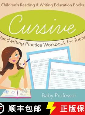 【3-4周达】Cursive Handwriting Practice Workbook for Teens : Children's Reading & Writing Education B... [9781683264255]