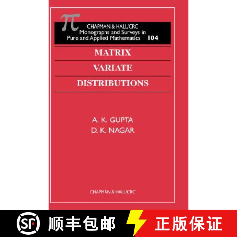 【3-4周达】Matrix Variate Distributions [9781584880462]