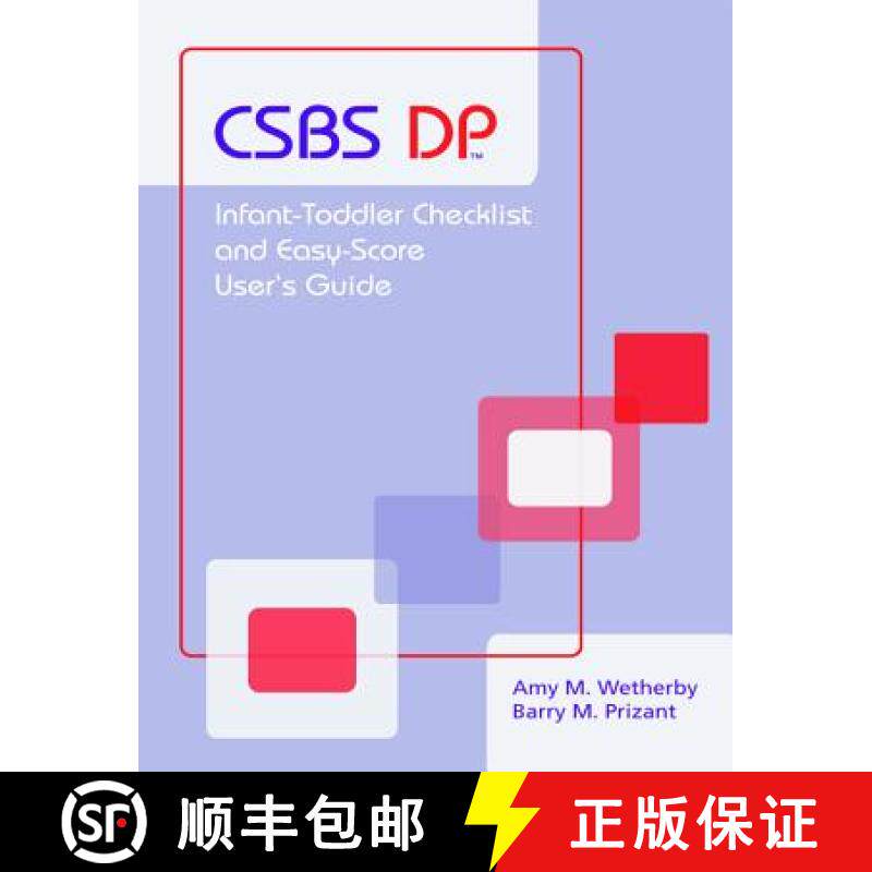 【3-4周达】CSBS DP (TM) Infant-Toddler Checklist and Easy-Score: Communication and Symbolic Behavior ... [9781557665607]