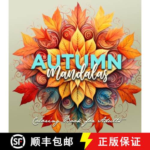 【3-4周达】Autumn Mandalas Coloring Book for Adults : Mandalas Coloring Book for Adults 3D Mandalas -... [9783758412264]
