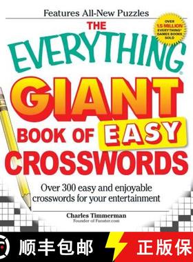 【3-4周达】The Everything Giant Book of Easy Crosswords: Over 300 Easy and Enjoyable Crosswords for Y... [9781598699937]