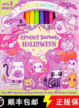 【3-4周达】ColorWorld: Spooky Sweet Halloween: Plus 35+ Glow-in-the-Dark Stickers and Over 30 Pages t... [9781667209456]