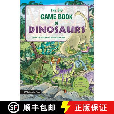 【3-4周达】The Big Game Book of Dinosaurs: Search and Find Dinosaurs. Look and Find Books. Kids 3-8. ... [9788419898715]