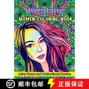 Asian Coloring Faces Quotes Inspiring Motivational 4周达 9781959376033 Women and Book