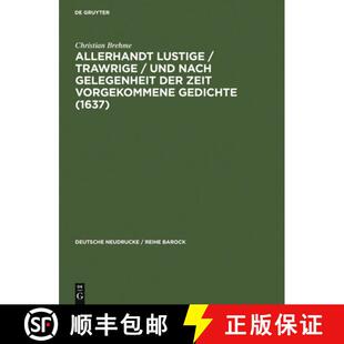 Gedichte 4周达 Trawrige Lustige nach vorgekommene 1637 Zeit Allerhandt der gelegenheit 9783484160408 ... vnd