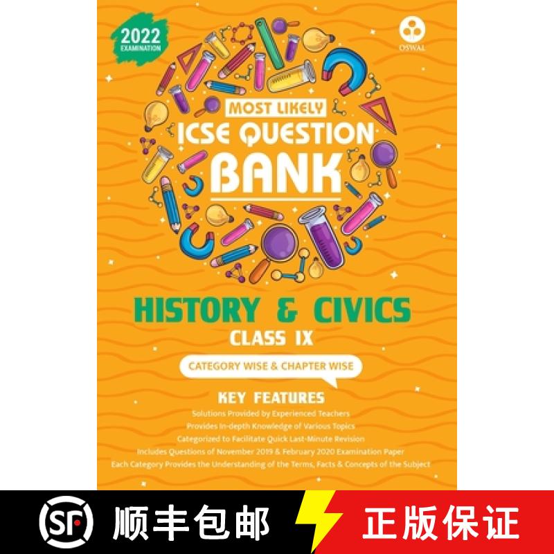 【3-4周达】Most Likely Question Bank for History & Civics: Icse Class 9 for 2022 Examination [9789391184674]