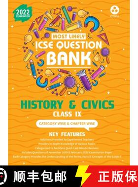 【3-4周达】Most Likely Question Bank for History & Civics: Icse Class 9 for 2022 Examination [9789391184674]