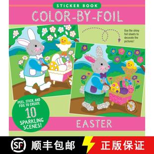 Foils. Color Colored Pe... Book Scenes Create Shiny Easter 9781441344571 Foil Using Sticker Just Amazing 预订