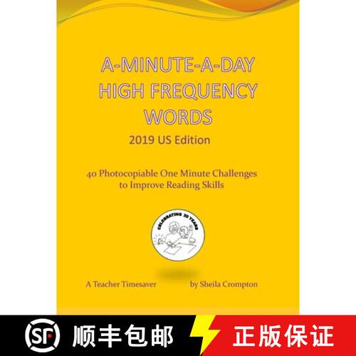 【3-4周达】A-Minute-A-Day High Frequency Words 2019 US Edition: 40 Photocopiable One Minute Challenge... [9781916046603]