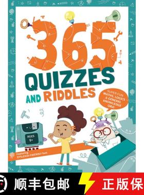 【3-4周达】365 Quizzes and Riddles : Super fun, maths, logics and general knowledge Q & As [9788854420205]
