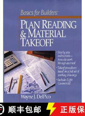 【3-4周达】Plan Reading And Material Takeoff: Builder'S Essentials [Wiley建筑] [9780876293485]