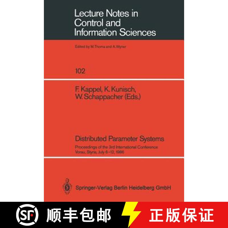 【3-4周达】Distributed Parameter Systems : Proceedings of the 3rd International Conference Vorau, Sty... [9783540184683]