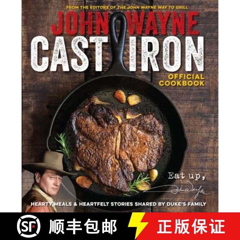 【3-4周达】John Wayne Cast Iron Official Cookbook [9781942556923]