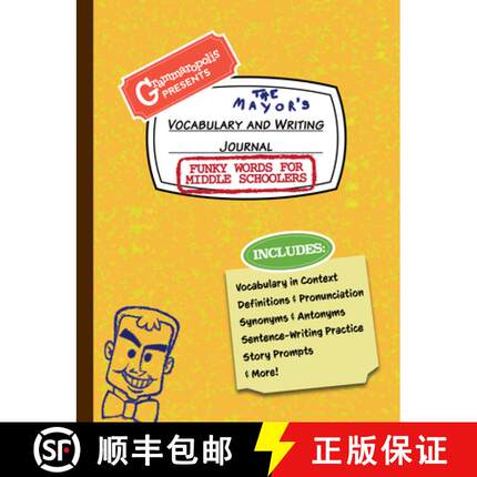 【3-4周达】Funky Words for Middle Schoolers Vocabulary and Writing Journal : Definitions, Usage in Co... [9781644420492]
