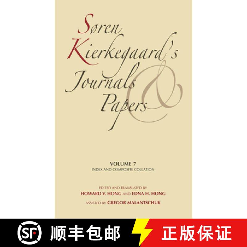 【3-4周达】Soren Kierkegaard's Journals and Papers, Volume 7: Index and Composite Collation - Soren K... [9780253182463]