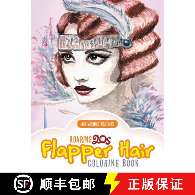 【3-4周达】Roaring 20s Flapper Hair Coloring Book [9781683212003]