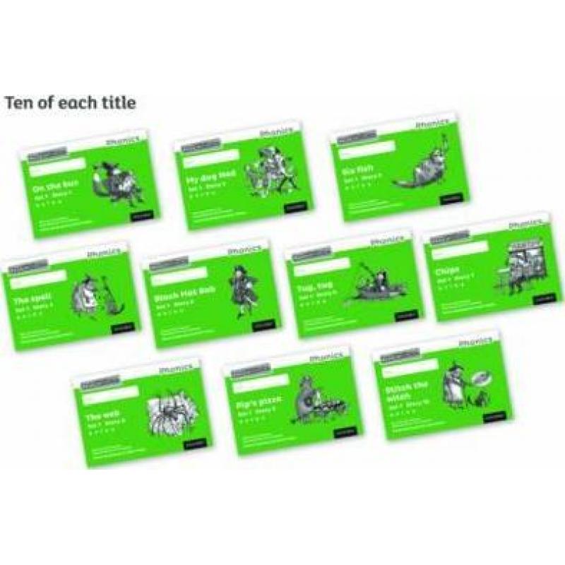 预订 Read Write Inc. Phonics Green Set 1 Core Black& White Storybooks