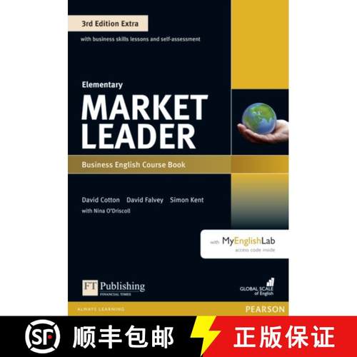 【3-4周达】Market Leader 3rd Edition Extra Elementary Coursebook with DVD-ROM and Myenglishlab Pack [... [9781292134741]