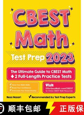 【3-4周达】CBEST Math Test Prep: The Ultimate Guide to CBEST Math + 2 Full-Length Practice Tests [9781637191521]