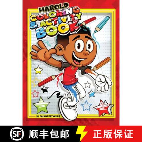 【3-4周达】Harold Coloring & Activity Book [9780692839393]