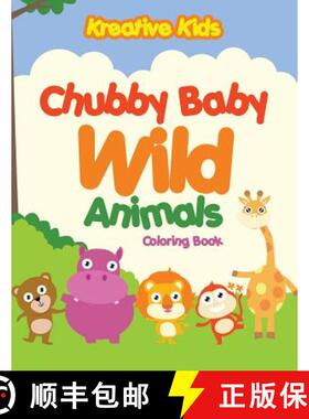 【3-4周达】Chubby Baby Wild Animals Coloring Book [9781683775409]