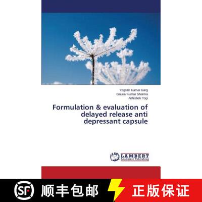 预订 Formulation & evaluation of delayed release anti depressant capsule [9783659693892]