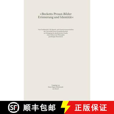 【3-4周达】精装 Becketts Proust-Bilder: Erinnerung und Identität [9783476995926]