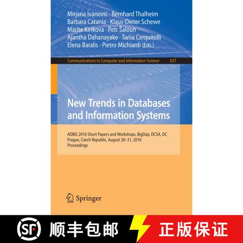 【3-4周达】New Trends in Databases and Information Systems: ADBIS 2016 Short Papers and Workshops, Bi... [9783319440651]